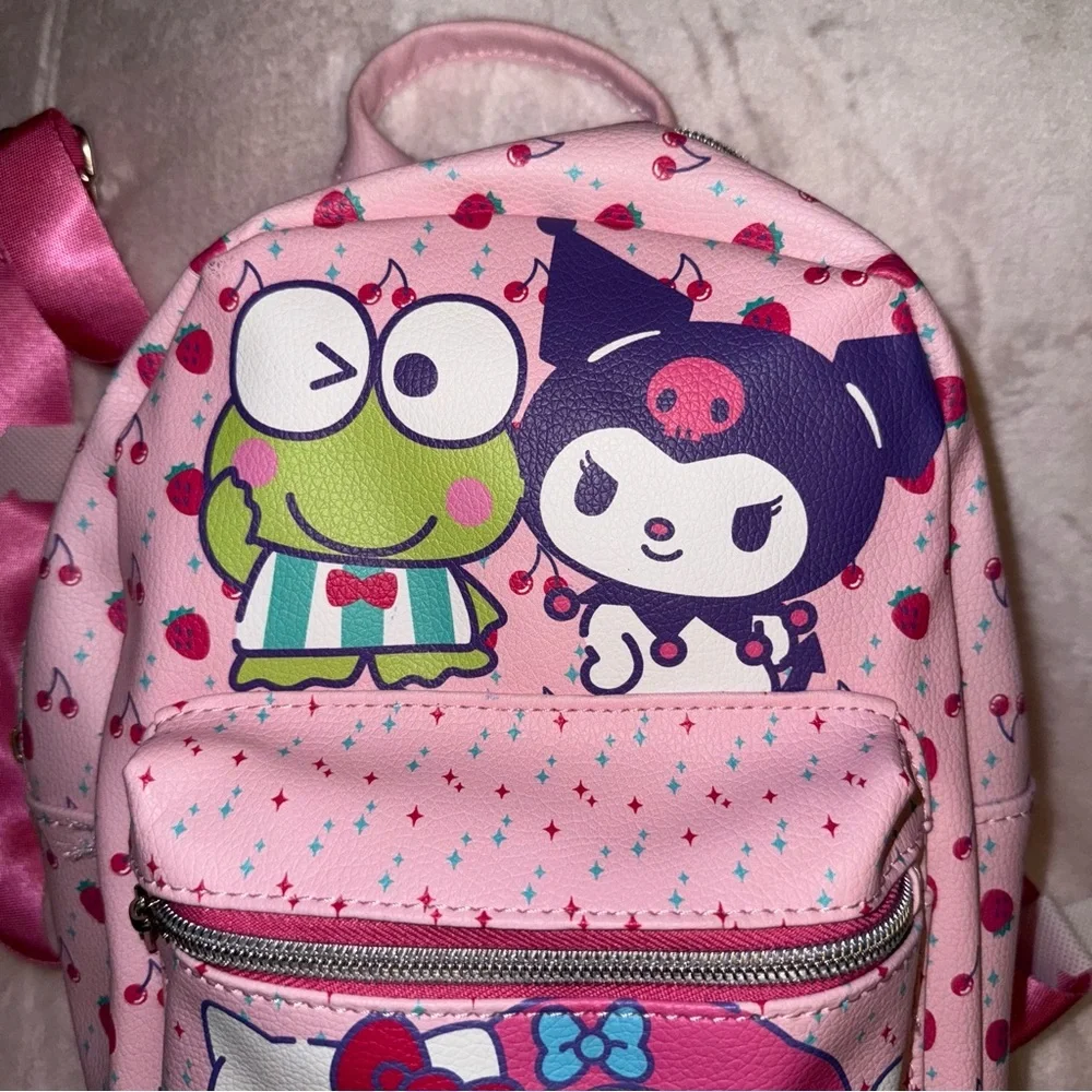 Hello Kitty & Friends By Sanrio Mini Backpack Sanrio Keroppi Cherry Strawberry - Picture 4 of 12
